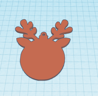 reno pelota decoración Navidad árbol 3d print model - Mito3D
