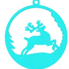 reindeer christmas tree decoration x-mas years 3d print model - Mito3D