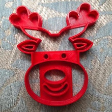 reindeer cookie cutter tool cutting biscuit christmas 3d print model - Mito3D