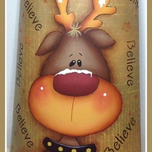 renna viso attrezzo Natale goblin biscotti taglierina pennarello biscotto albero impostato 3d print model - Mito3D