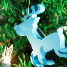 reindeerornament divers vacances de la décoration arbre noël ornement les décorations 3d print model - Mito3D