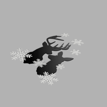 ren geyikleri sahte Noel ağaç dekorasyonlar oyuncak yeni yıl Kahverengi yeşil star sevgili pullar pencere dekorasyon 3d print model - Mito3D