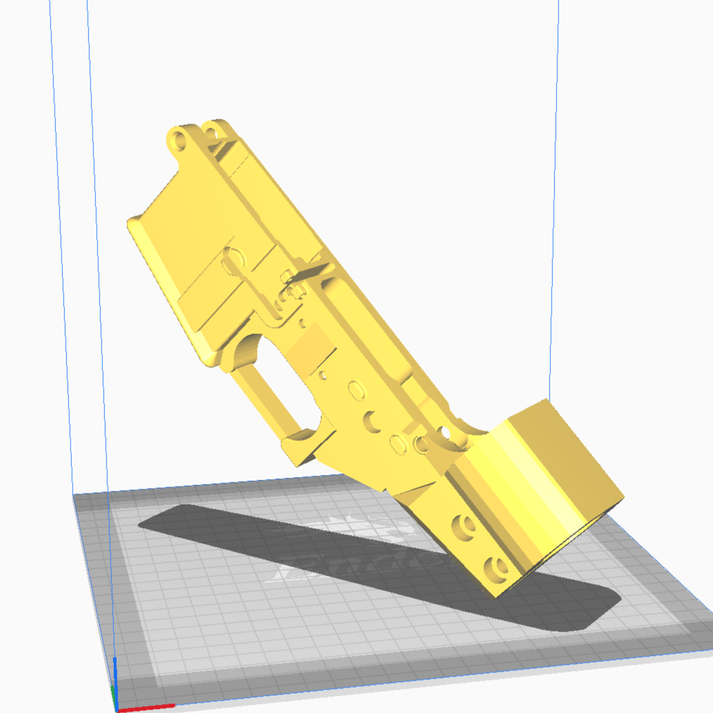 reinforced ar grip parts lower receiver 3D print model - Mito3D