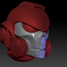 reiver crâne tête jeu jouet d'accessoires warhammer 40k 3d print model - Mito3D