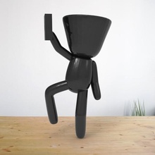 relaxar pot - enfiadas até 2 colado a casa asdfog relaxa flowepot vaso de flores planta pote 3d print model - Mito3D