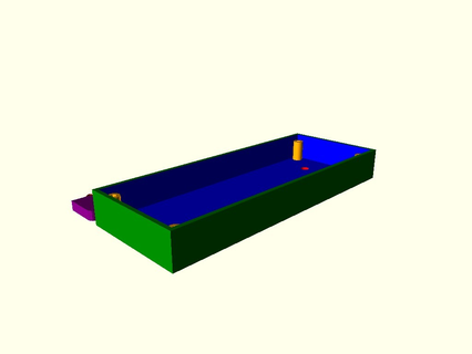 relè din rotaia montare 8 canale Astuccio guaina rail openscad tavola elettronica 3d print model - Mito3D
