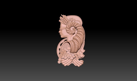 Rahatlama heykel Kadın kolye 3d print model - Mito3D