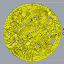 reliefs - dragon art de pendentif bijoux la cnc 3d print model - Mito3D