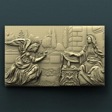 religion art cnc panno relief carved 3d stl model 3d print model - Mito3D
