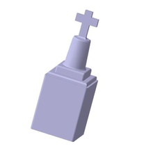 dini calvary 187 ho various modelisme train hut garden decor detail network rail raiway road seedling fountain water square bell ding dong loading fence concrete deposit sncf jesus god 3d print model - Mito3D