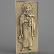 religious frame cnc art router 3d print model - Mito3D