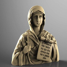 religious frame cnc art router saint 3d print model - Mito3D