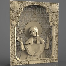 religiosa quadro cnc arte roteador de santa sofia a 3d print model - Mito3D