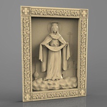 icona religiosa cnc arte modello 3d art 3d print model - Mito3D