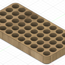 reloading tray 9mm holds 50 cases 3d print model - Mito3D
