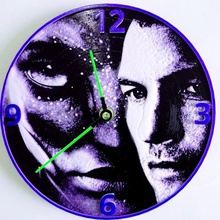 reloj avatar en 3d art 3dlito cine de l'horloge dessin james cameron pared horloge murale 3d print model - Mito3D