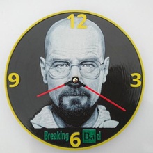 reloj breaking bad 3d Kunst walter white pared Uhr 3dlito 3d print model - Mito3D