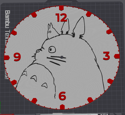 reloj aparado totoro estúdio ghibli casa anime manga 3d print model - Mito3D