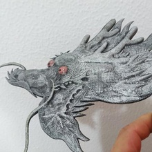 reloj dragón aliviar art 3dlito el alivio de pared 3d print model - Mito3D