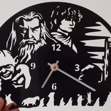 reloj el hobbit Kunst Wand-Uhr ring entlasten Herr Ringe anillos 3d print model - Mito3D