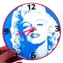 reloj marilyn monroe Kunst entlasten die Erleichterung Uhr 3dlito 3d print model - Mito3D