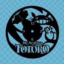 el reloj de mi vecino totoro casa studio ghibli pared 3dlito tiempo 3d print model - Mito3D