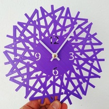 reloj pared art 3dlito clock wall 3d print model - Mito3D