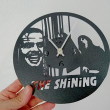 reloj resplandor brilhando a arte 3dlito pared stencil parede relógio de 3d print model - Mito3D