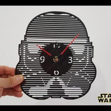 reloj star wars art 3dlito clock wall 3d print model - Mito3D
