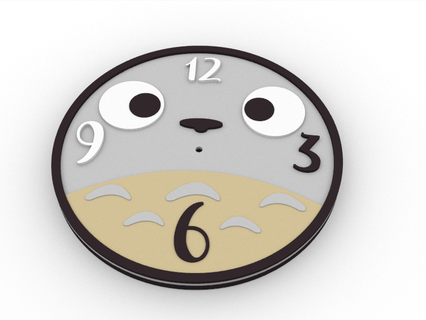 reloj Totoro 3d print model - Mito3D
