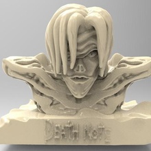 rem shinigami oyun büstü ryuk death note dizi sanat anime karakter 3d print model - Mito3D