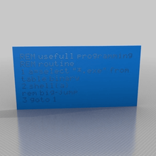 rem usefull programming routine art sculptures 3d print model - Mito3D