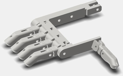 refazer mãos robóticas protético mão robô robótica 3d print model - Mito3D