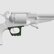 Remington 1858 Picatinny tetiklemek koruma araç tabanca revolver 3d print model - Mito3D