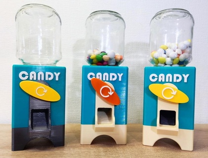 remix - mason jar candy machine mashine toy game 3d print model - Mito3D