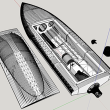 remix rc barco - jet boat juego r c vehículos 3d print model - Mito3D