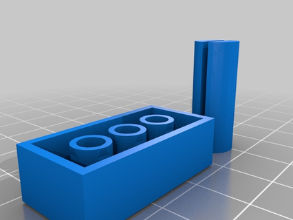 yeniden düzenleme Bölünmüş Lego tinkertoy uck 05f07m inşaat oyuncaklar 3d print model - Mito3D