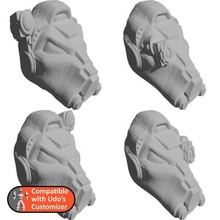 remezclar término cabezas udo personalizador 3d print model - Mito3D