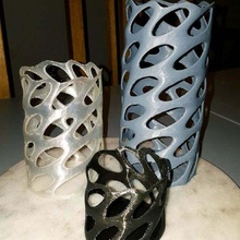 remix voronoi vase containers 3d print model - Mito3D