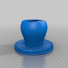 remixed mushroom lamp base battery operation 3d print model - Mito3D