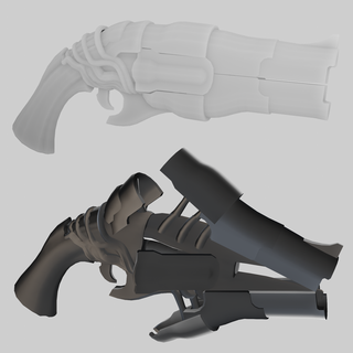 remnant ashes - hive cannon open closed Fashion from fromtheashes game weapon 3d print model - Mito3D