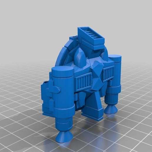 remora de combate juego juguete accesorios warhammer 40k tau 3D print model - Mito3D