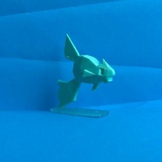 remoraid low poly pokemon low-poly lowpoly faceted gen 2 ii second generation figure pok mon 3d print model - Mito3D