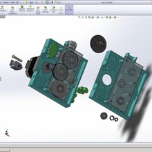 remote geared drive 3mm filament tool extruder titan tronxy x5s 3d printer parts 3d print model - Mito3D