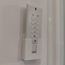 remote holder dio 54761 cayct-814 home 8 channel 8chp adhesive each one wall mount 3d print model - Mito3D
