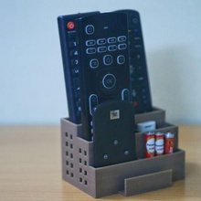 remote stand control holder tv household 3d print model - Mito3D