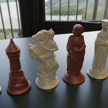 la renaissance d'échecs en 3d pour imprimer le modèle obj 3mf jeu chevalier tour évêque reine roi pion métal d'impression des morceaux de moderne les échecs 3d print model - Mito3D