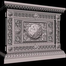 rinascimento decorazione medievale tesoro art 3d print model - Mito3D