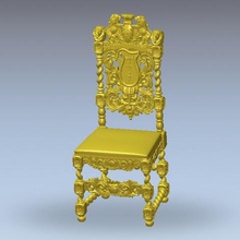 Rönesans antika eski sandalye sanat 3d print model - Mito3D
