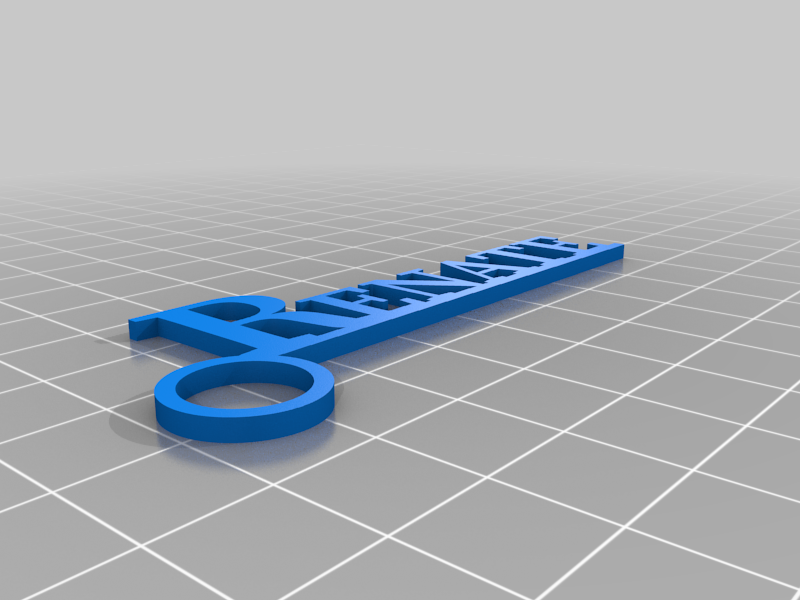 renate customized keychains 3D print model - Mito3D